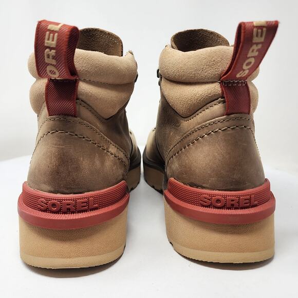 Sorel Hi-Line Hiker Boot Women 8 Umber/Tawny Buff Tan w/ Rust Laces NL4878-261 - Picture 6 of 14